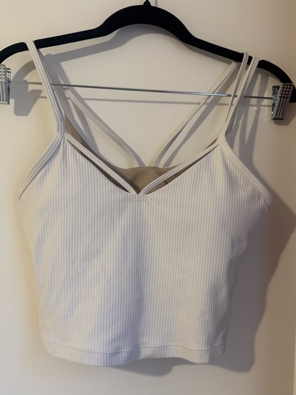 Lululemon Align White Ribbed Strappy tank